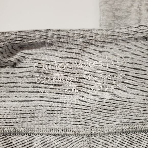 Outdoor Voices 7/8 Warmup Leggings Women's Size L Light Heather Gray Dove Yoga - Picture 8 of 10